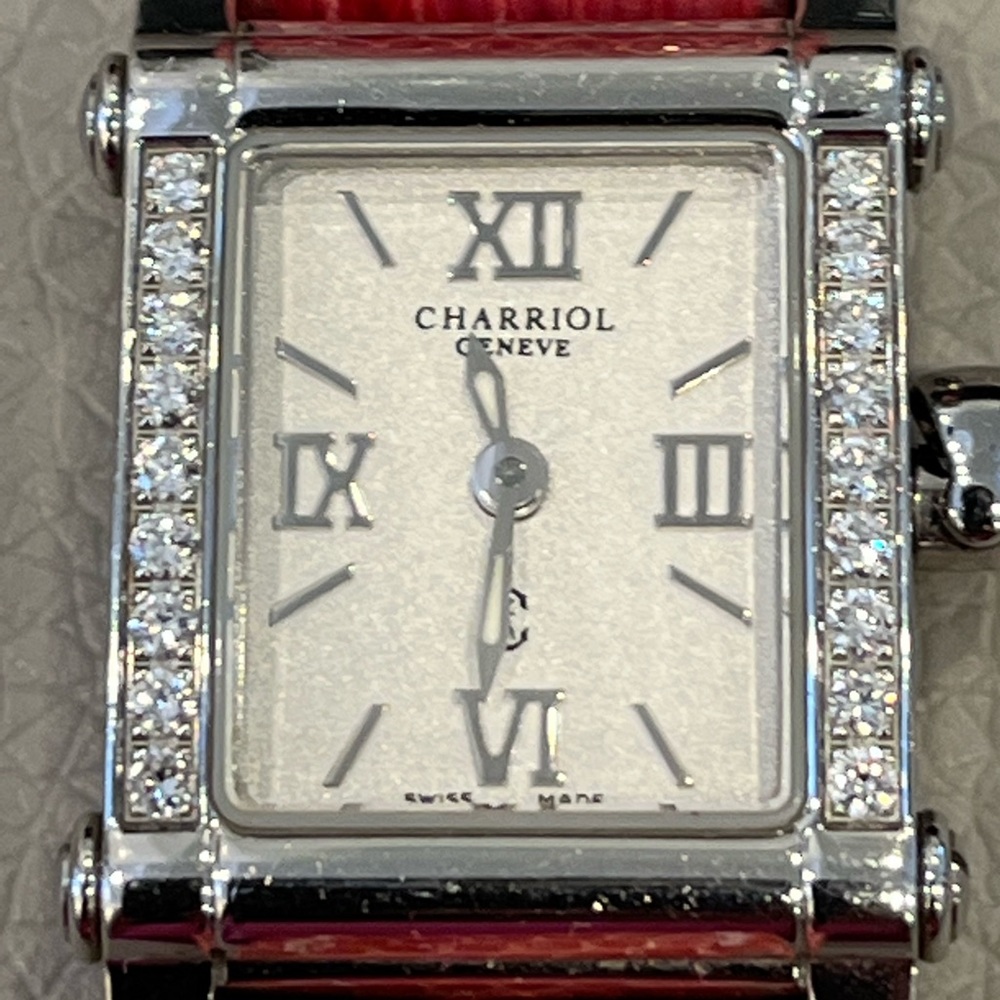 Charriol Colvmbvs Diamond Pink Allegator.
